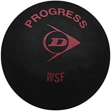 М'ячі Dunlop Progress Red для сквошу, рекреаційні (3 шт.)