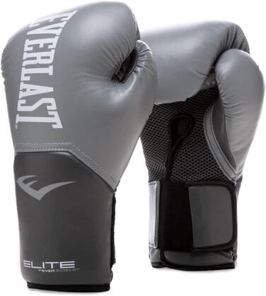 Боксерські рукавички Everlast Pro Style Elite 14oz, сірі, унісекс, для дорослих