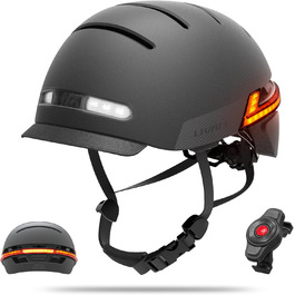 Смарт велосипедний шолом LIVALL BH51M з Bluetooth, LED-ліхтарями, автоматичним сенсором, мікрофоном, динаміками, SOS-сповіщенням і візором для дорослих — для велосипеда, скейтборда, електровелосипеда