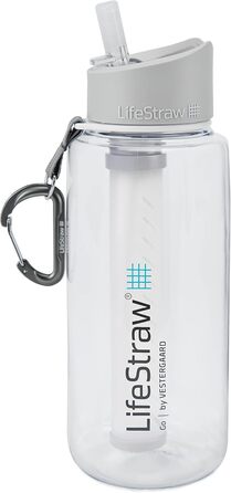 Пляшка для води LifeStraw 1 л пластик 006-6002148 2 ступені прозора 1 л прозора