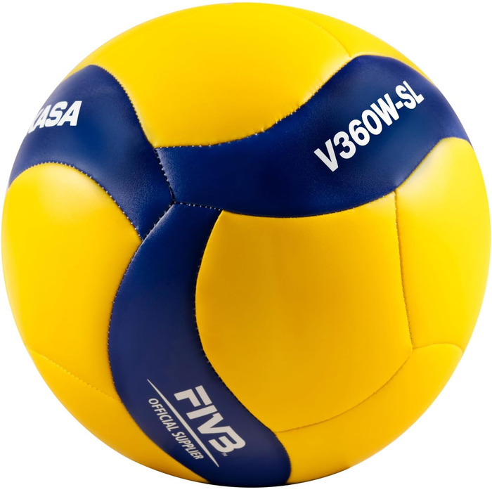 Волейбольний м'яч Mikasa V360W-SL, офіційний, синьо-жовтий