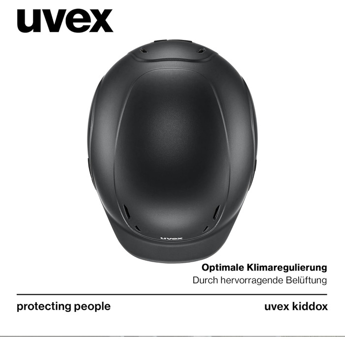 Дитячий легкий шолом для верхової їзди uvex kidoxx, матовий, з індивідуальним регулюванням розміру та оптимальною вентиляцією