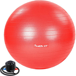 М'яч для вправ MOVIT Dynamic Ball, Насос, 500 кг, 55-85 см, 7 кольорів