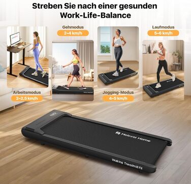 Компактна бігова доріжка Mobvoi Home Walking Pad для дому та офісу, 6 км/год, дистанційне керування, LED-дисплей, навантаження до 120 кг