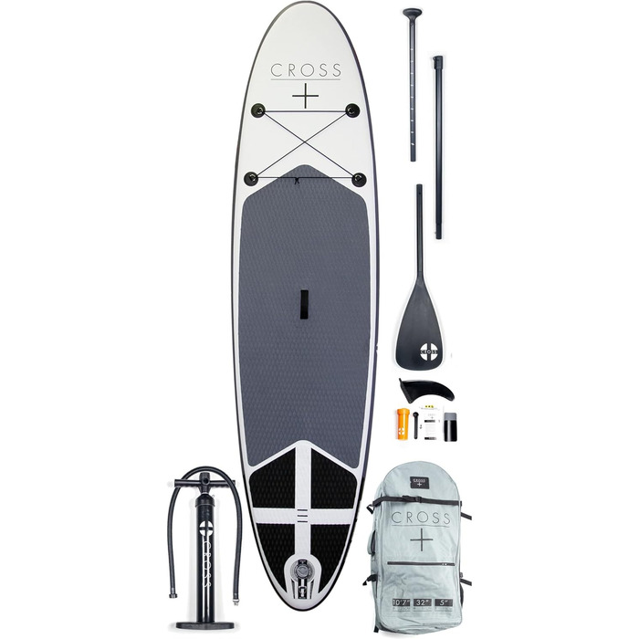 Надувна SUP-дошка GUL Cross 10'7 для веслування стоячи, універсальна, стійка та легка у використанні, комплект для дорослих