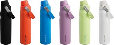 Термос-пляшка Stanley Iceflow Fast Flow 0.6 л, спортивна, тримає холод 10 годин, не протікає, BPA-free, для води, Tigerlily Plum, придатна для миття в посудомийній машині