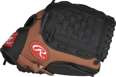 Рукавички Rawlings Players 9'-11.5 RHT, 6-8 років, темно-коричневий/чорний