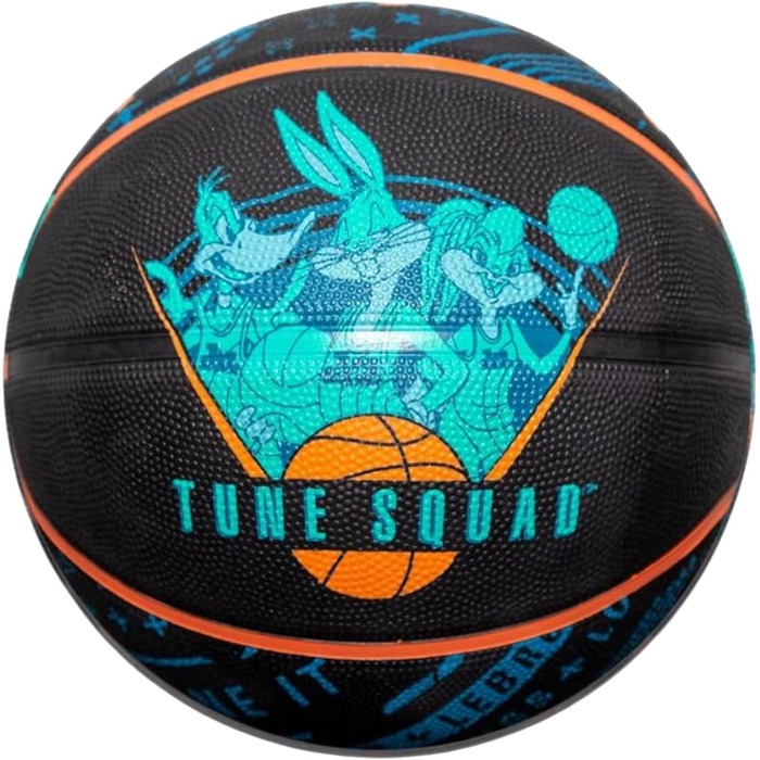 Склад команди Spalding Space Jam Tune Squad Ball 84540Z, Унісекс баскетбольні м'ячі, Чорний, 7 EU, 84540Z7, Чорний