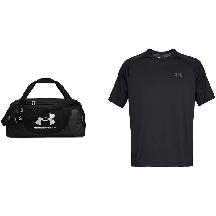 Сумка Under Armour Undeniable 5.0, чорна, 101 л (75 x 36 x 35.9 см) (Комплект з тренувальною сорочкою вільного крою)