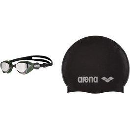 Окуляри ARENA Unisex Cobra Tri Swipe, шапочка, срібна армія, 1 розмір