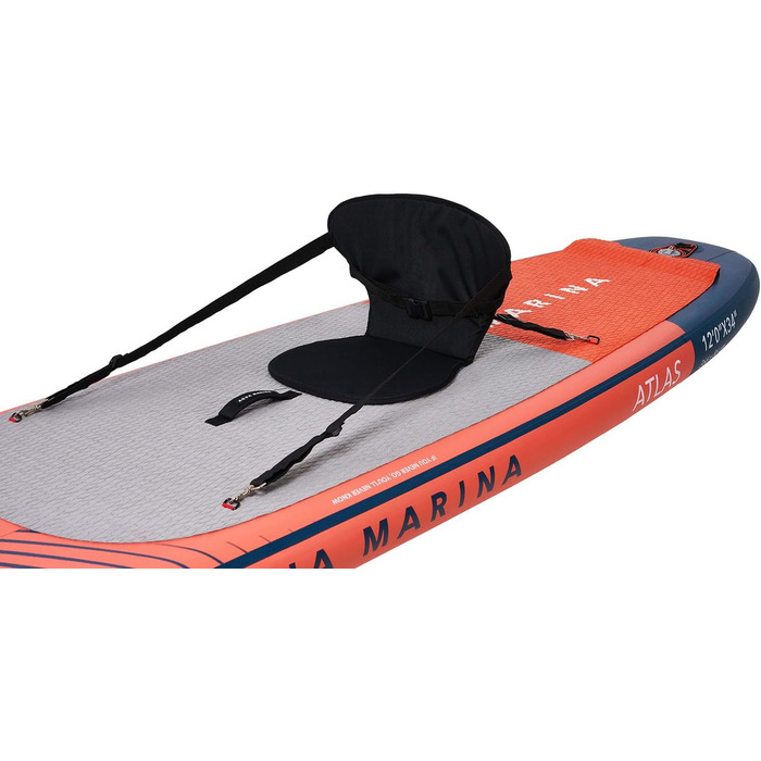 Набір SUP дошок Aqua Marina Atlas 366x86x15см з сидінням червоний