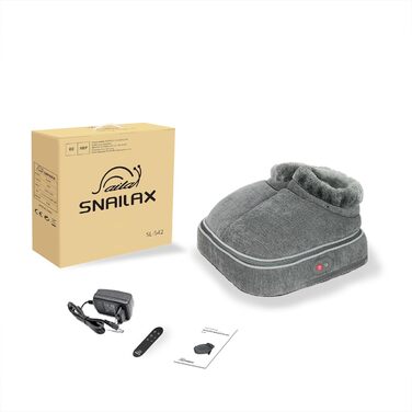 Масажер для ніг Snailax Shiatsu 2-в-1 з теплом, дистанційне керування