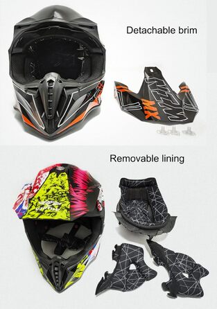 Мотокросовий шолом STRTG Integral для дорослих, DOT/ECE, для мотокросу, MTB, мотоциклів, чоловіків, жінок і дітей, розмір P, XXL