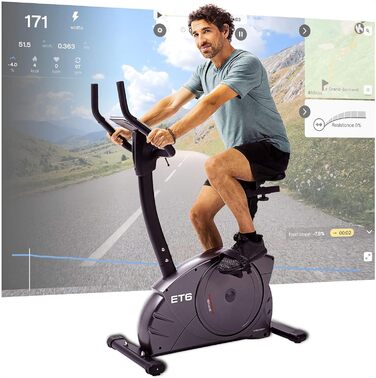 Велотренажер Christopeit Sport Ergometer ET 6 новий 24-ступінчастий, вага до 150 кг, магнітна гальмівна система 12 кг, РК-дисплей (ергометр ET 6)