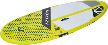 Надувна SUP-дошка AZTRON Nova Compact 305x81x15 см, жовто-сіра, для дорослих