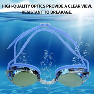 Дитячі змагання окуляри для плавання Water Gear Metallic Vision, антизапотіваючі, фіолетові