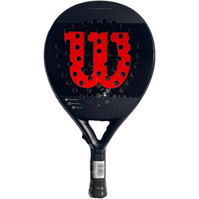 Ракетка Wilson Pro Staff Elite TX Padel, чорна, розмір 2 EU