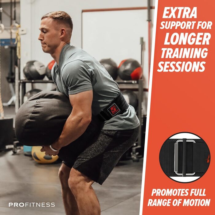 Пояс для важкої атлетики ProFitness 10,2 см, неопрений, регульований, для чоловіків і жінок