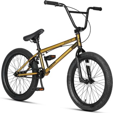 Дитячий велосипед AVASTA Hesper 20 дюймів Freestyle BMX для хлопчиків, підлітків і початківців мотокросових велосипедів, кілька кольорів (золото, Геспер)