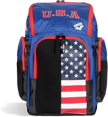 Рюкзак ARENA Unisex Spiky III Team Backpack 45 Allover для басейнів (One Size, US-team)