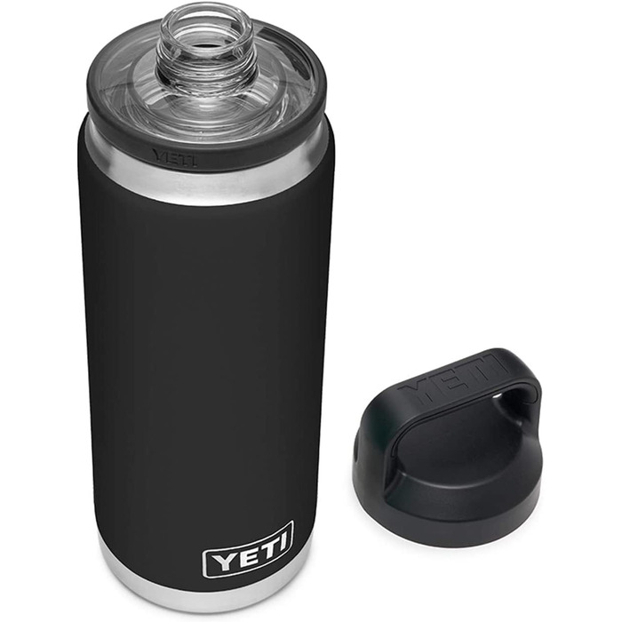Термобутилка YETI Rambler з кришкою Chug, чорна, 760 мл