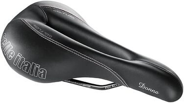 Жіноче велосипедне сідло Selle Italia Donna Gel Flow для шосе, MTB та гравелу, чорне