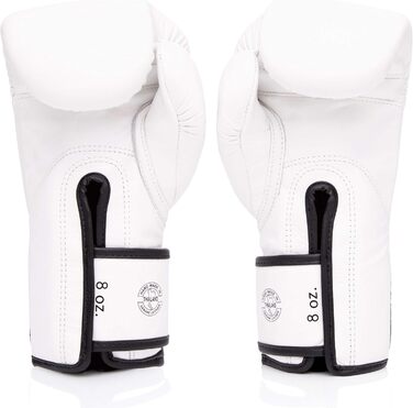 Рукавички для кікбоксингу Fairtex Glory Limited Edition (12 унцій, білі BGVG1)