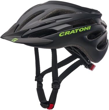 Шолом Cratoni Pacer Jr. Black-Lime 50-55 см дитячий клак стрічка