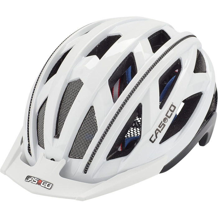 Велосипедний шолом Casco CUDA 2 біло-чорний, захисний