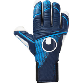 Рукавички воротаря uhlsport для дітей та дорослих Absolutgrip Tight Hn (8, bleu marine/bleu fluo/blanc)