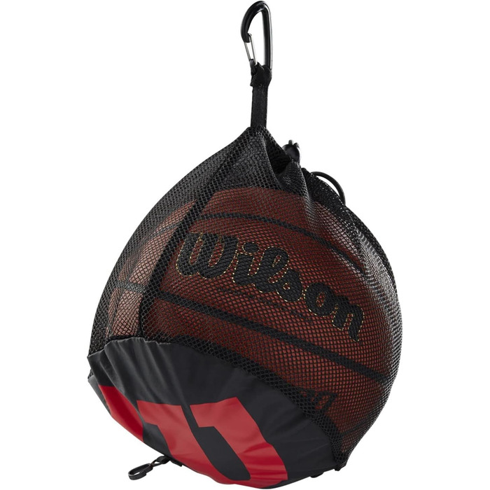 Міні-гумовий баскетбольний м'яч Wilson Unisex-Adult FIBA 3X3 (матчевий м'яч, комплект із сіткою для м'ячів)