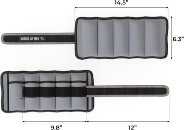 Манжети Nordic Lifting Weight - Регульований ремінь, грифельно-сірий