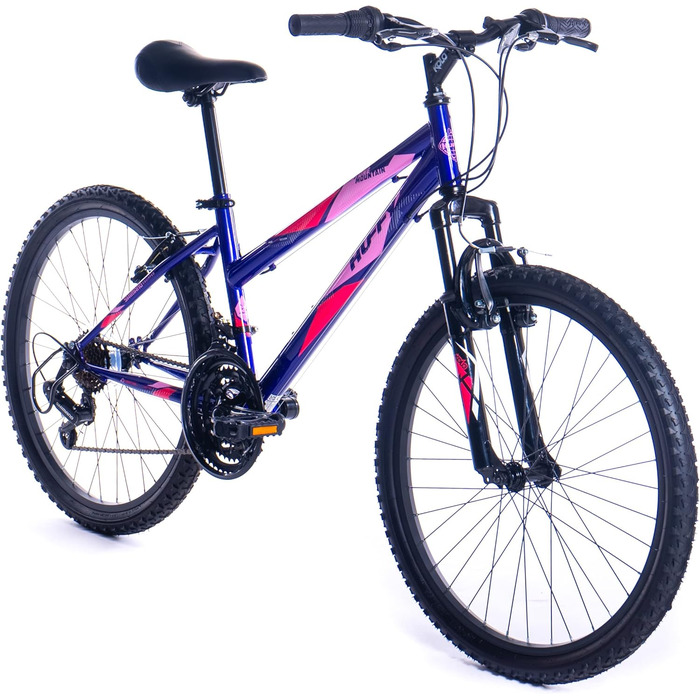 Гірський велосипед Huffy Girls Purple Stone Mountain, 61 см (24 дюйми), 21 SPD, фіолетовий