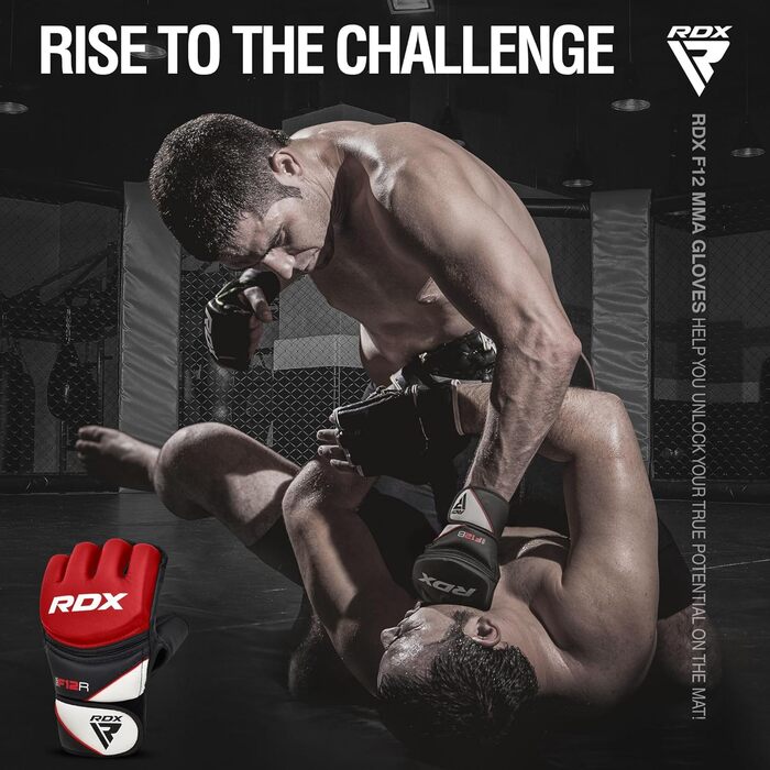 Рукавички RDX MMA UFC Mayan для боїв, спарингів, тренувань, червоні