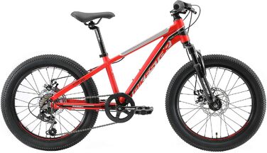 Швидкісний Shimano, дискові гальма, 20 MTB, 7-шв., від 6 років (червоний)