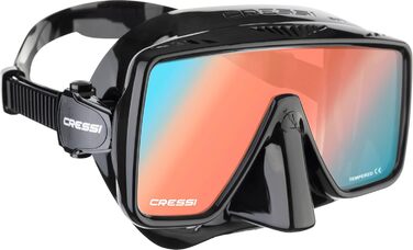CRESSI SF1 Маска для дайвінгу та снорклінгу безрамна, квадратний дизайн, універсальний розмір, для дорослих