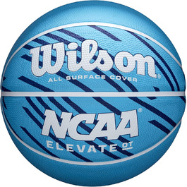 Баскетбольні м'ячі Wilson NCAA на відкритому повітрі - 74,9 см, 72,4 см, 70,5 см Elevate OT Розмір 7 - 29,5 Королівський/Білий