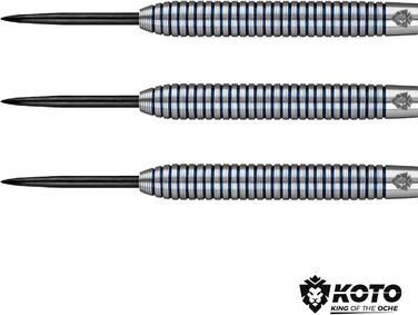 Набір KOTO Tiger Darts 23 г, бочки, польоти, вали, гаманець, Pro Grip Blue