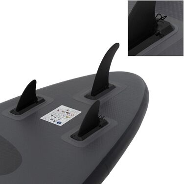 Надувна SUP-дошка ECD Germany Maona 308 см, комплект: алюмінієве весло, PVC, бірюзова/чорна/рожева/сіра/оливкова, для серфінгу, веслування