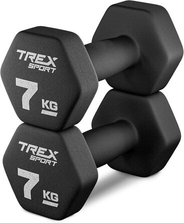 Набір гантелей TREX SPORT з неопрена, 2 шт, 4–20 кг, для жінок і чоловіків