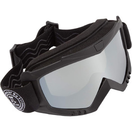 Мотозахисні окуляри PiWear MX Muddy M, дзеркальні, високоякісні скі-окуляри з UV-захистом, пінною підкладкою для активного відпочинку: лижі, велосипед, сноуборд, туризм, чорні