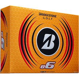 М'яч для гольфу Bridgestone e6 2023 білий, дюжина