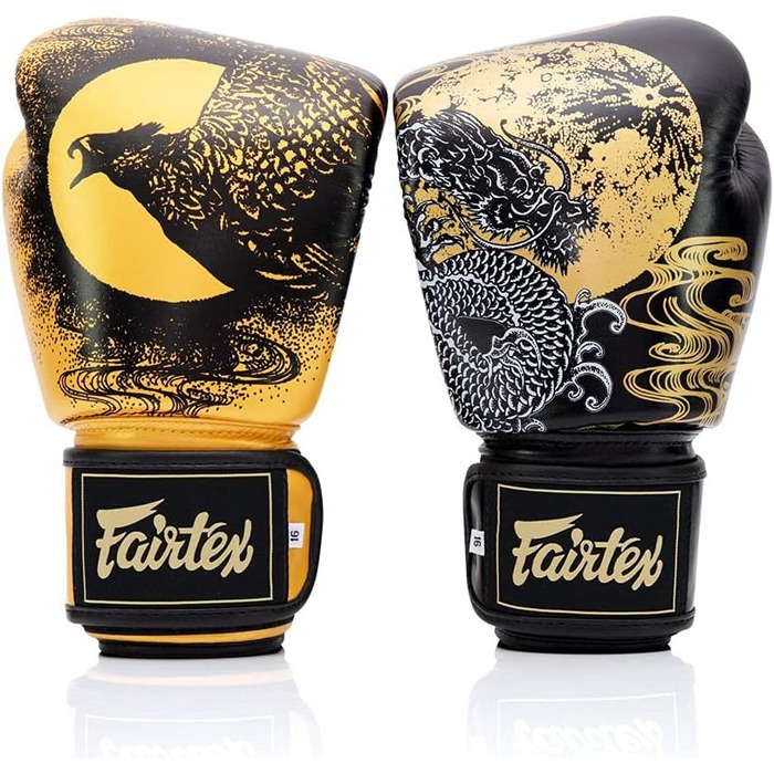 Боксерські рукавички Fairtex BGV26 Harmony Six чорні/золоті, 16 унцій