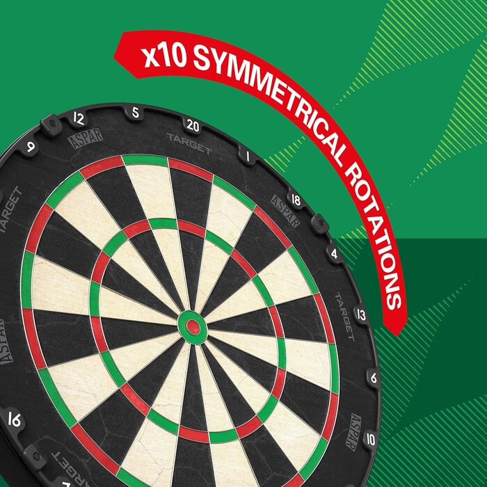 Мішені для дартсу Aspar Dart Board Сизаль, поворотне кільце, тонкий дріт