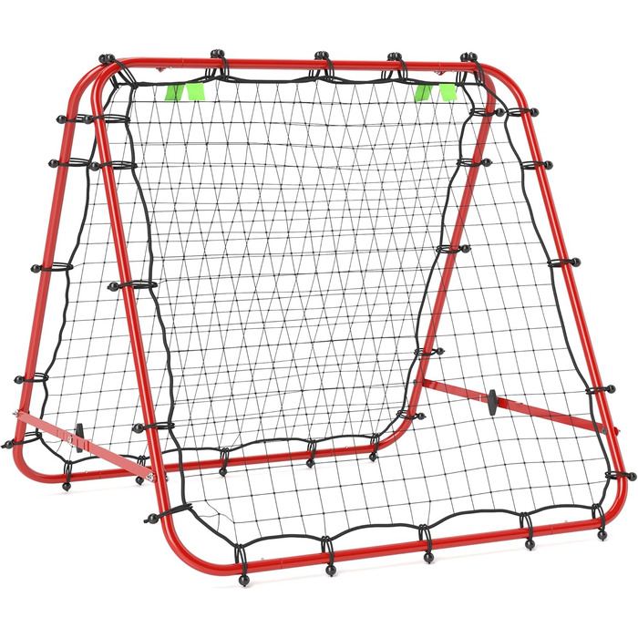 Відскік HOMCOM Football Rebounder, двосторонній, 100x95x90 см, Червоний