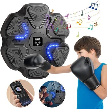 Музична Bluetooth бокс-машина для тренувань, електронна настінна ціль для боксу, розумна ударна установка
