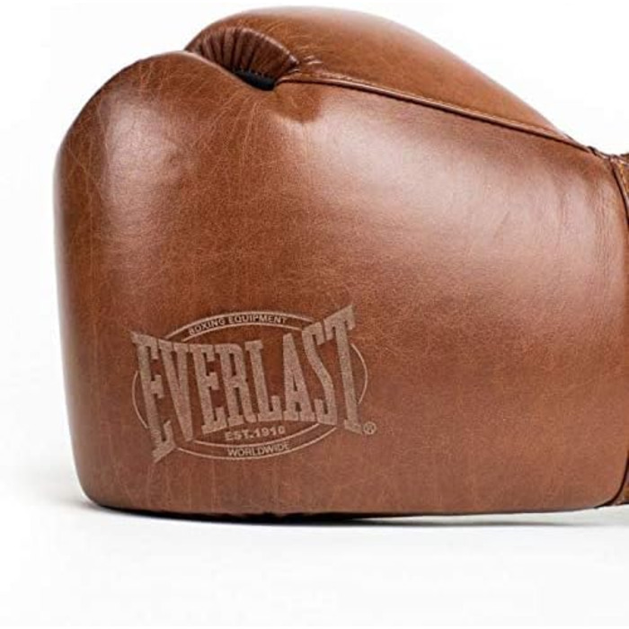 Боксерські рукавички Everlast 1910 Класичні, коричневі, 12 унцій