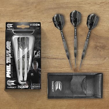 Мішені для дартсу Phil Taylor Power 8-Zero 1 Steeldarts 80% Вольфрам, 21/23/25G