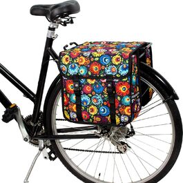 Велосумка BikyBag Classic CE Червоний Луг, подвійна на багажник
