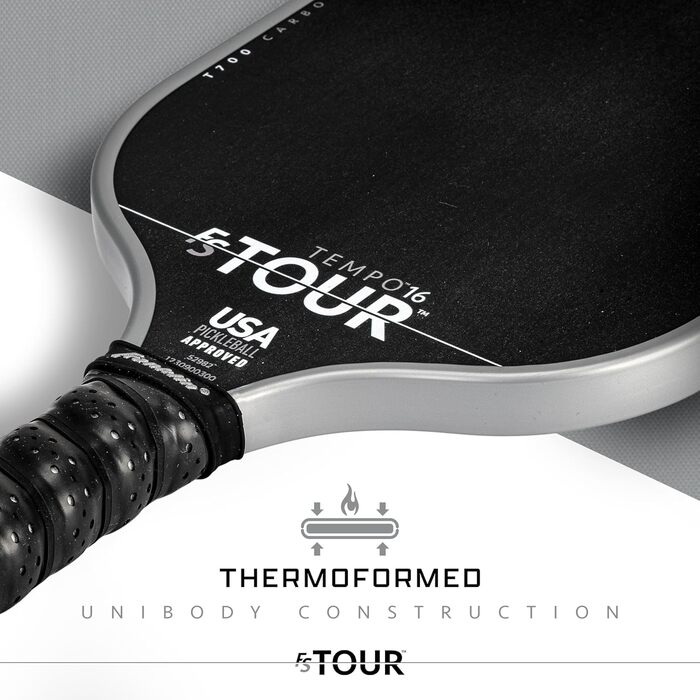 Професійні ракетки для піклболу Franklin Sports FS Tour із сирого вуглецевого волокна T700, затверджені USA Pickleball, цілісний корпус, епоксидне покриття, моделі Dynasty і Tempo, 14/16 мм, сірий, синій, рожевий